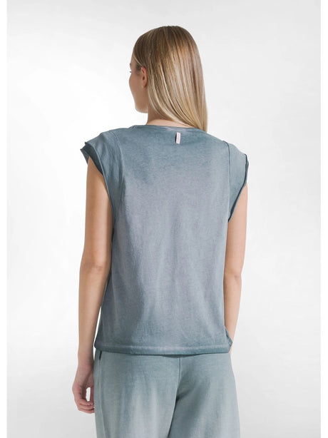 T-shirt Deha GRAFICA EFFETTO FADE Donna - Verde