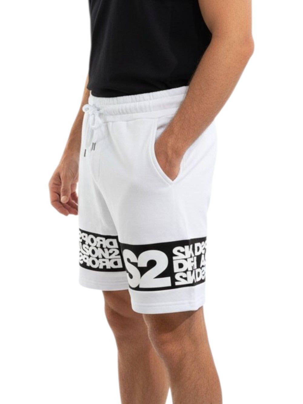 Pantaloncino Felpa Ds2 Uomo - Bianco