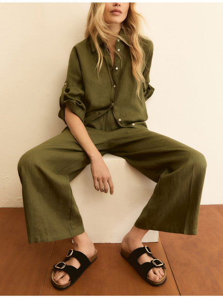Pantalone Emme Marella EMMCLAVA Donna - Verde