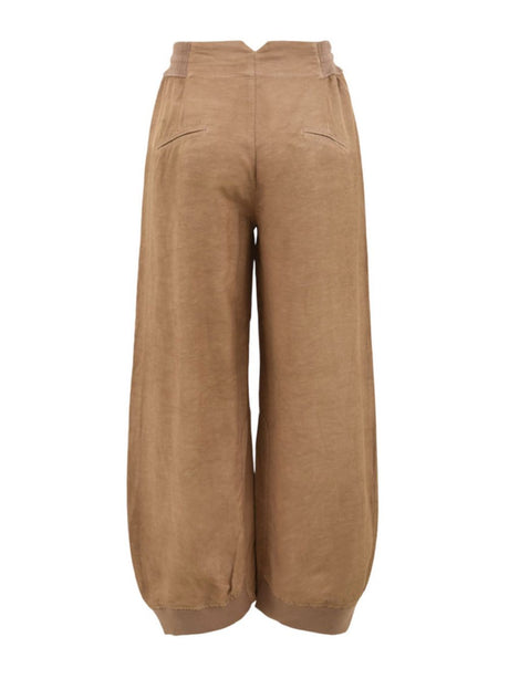 Pantalone European Culture Donna - Marrone