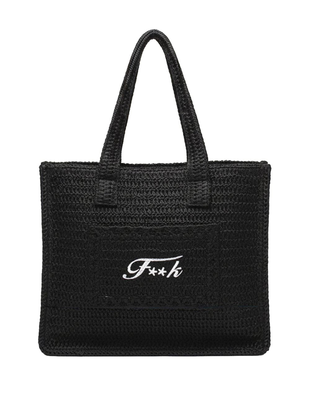 Borsa Mare F**K Tote bag Donna - Nero