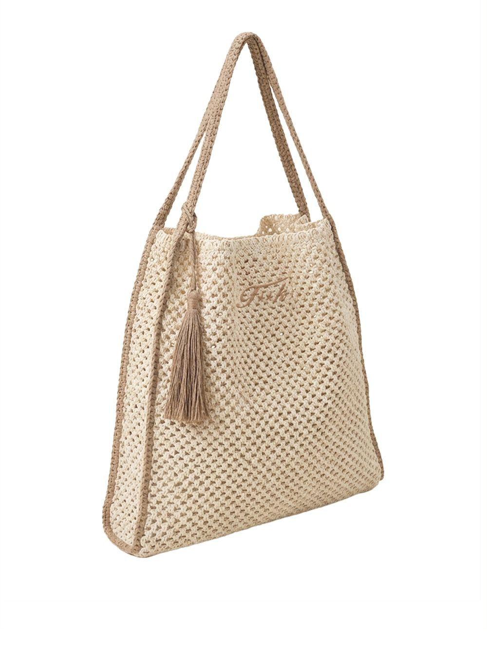 Borsa Mare F**K Tote bag Donna - Beige