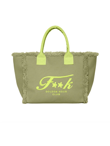 Borsa Mare F**K Maxi Donna - Verde