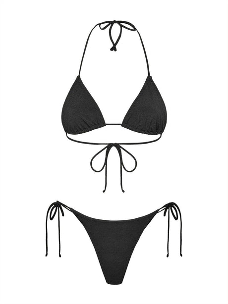Costume F**K Triangolo - Slip regolabile Donna - Nero