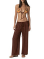 Copricostume F**K Pantalone - palazzo Brown Donna - Marrone