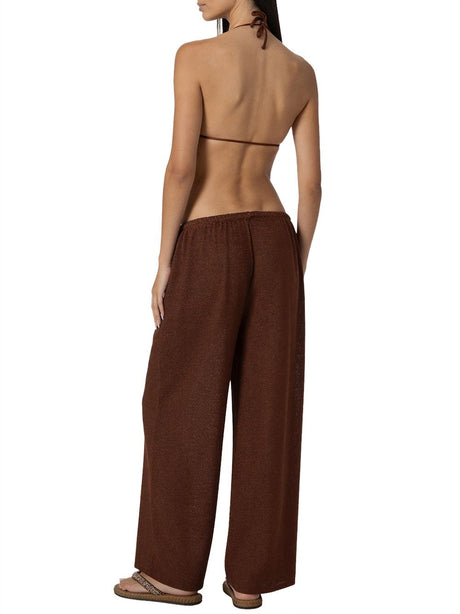 Copricostume F**K Pantalone - palazzo Brown Donna - Marrone