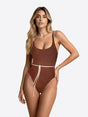 Costume F**K Monokini Donna - Marrone