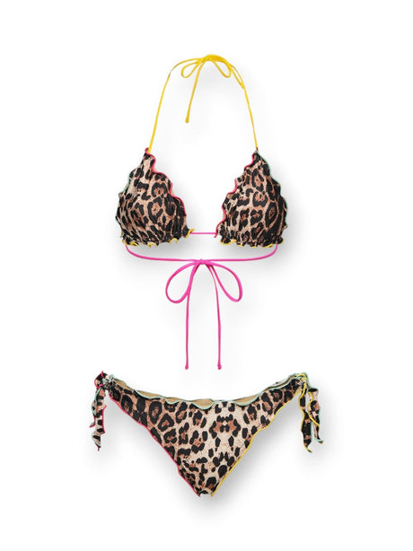 Costume F**K triangolo - Slip regolabile Donna - Multicolore