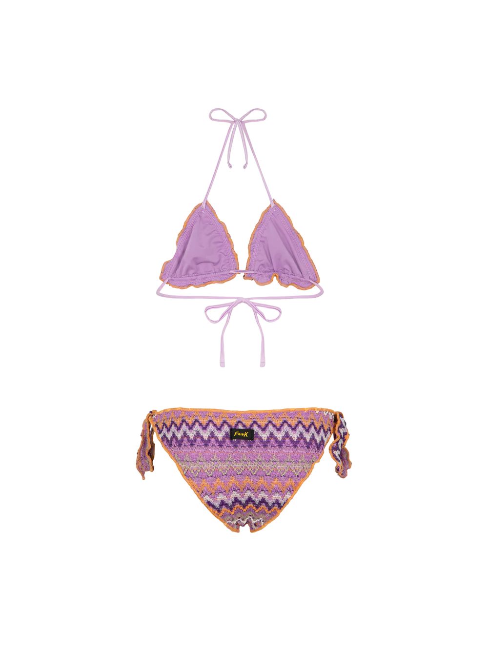 Costume F**K Triangolo - Slip Bambina - Multicolore