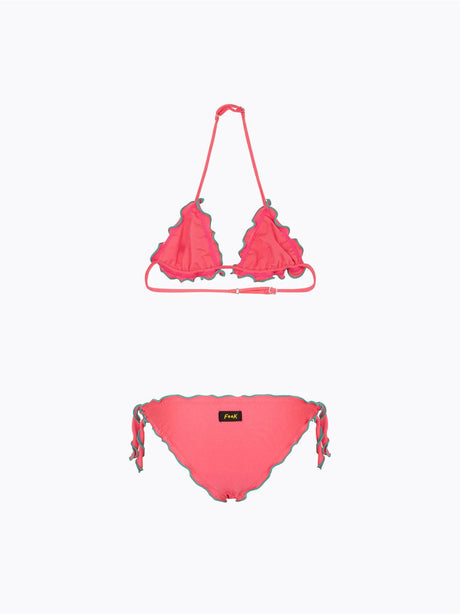 Costume F**K Triangolo - Slip regolabile Bambina - Viola