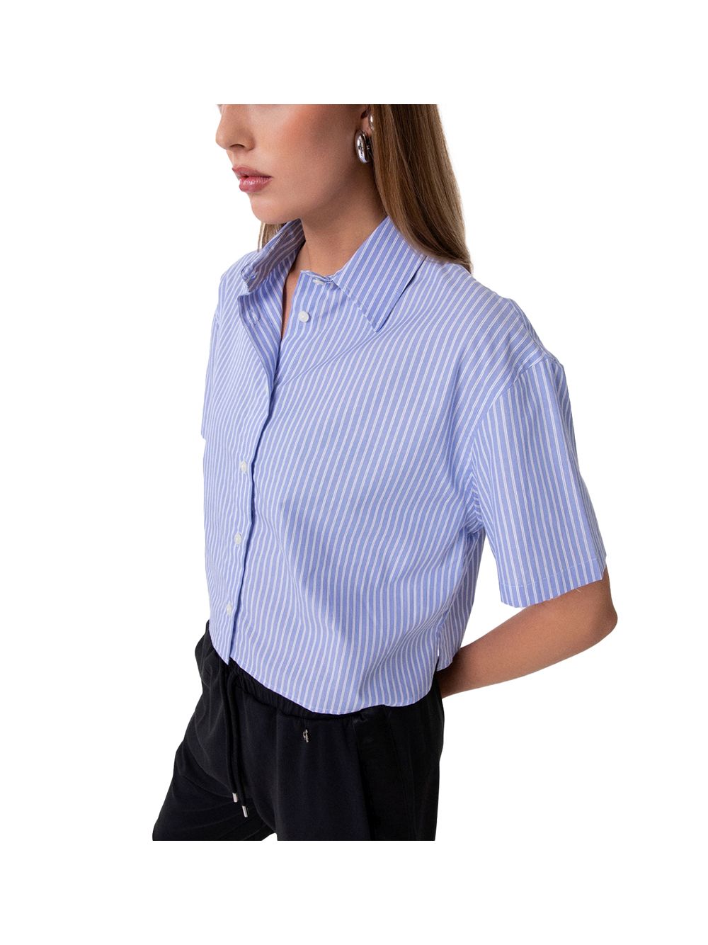 Camicia Gaelle M/C Donna - Azzurro