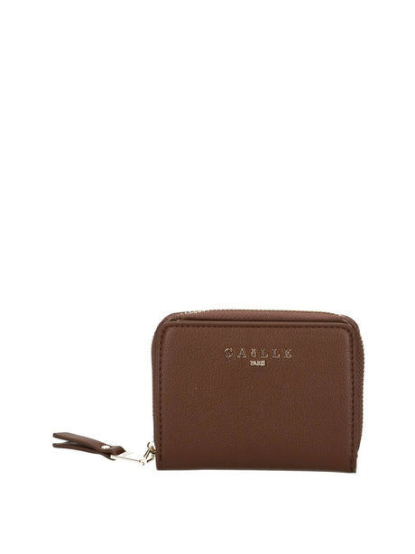 Portafoglio Gaelle MINI ZIP AROUND ESSENTIAL Donna - Marrone