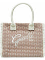 Borsa Gaelle MAXI SHOPPER RICAMO FIRMA Donna - Beige