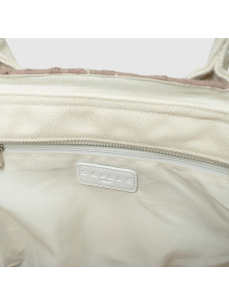 Borsa Gaelle MAXI SHOPPER RICAMO FIRMA Donna - Beige