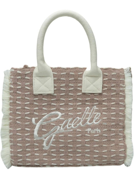 Borsa Gaelle REGULAR SHOPPER RICAMO FIRMA Donna - Beige
