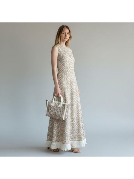 Borsa Gaelle REGULAR SHOPPER RICAMO FIRMA Donna - Beige