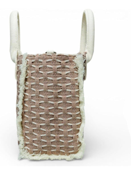 Borsa Gaelle REGULAR SHOPPER RICAMO FIRMA Donna - Beige