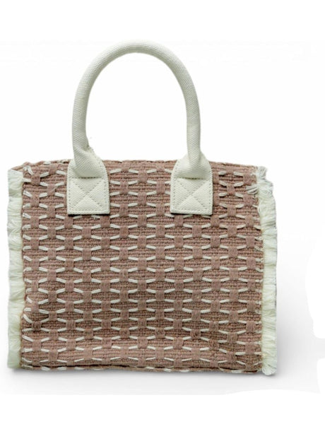 Borsa Gaelle REGULAR SHOPPER RICAMO FIRMA Donna - Beige
