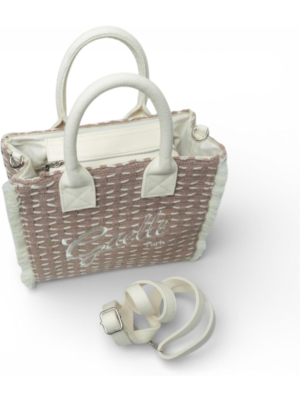 Borsa Gaelle REGULAR SHOPPER RICAMO FIRMA Donna - Beige