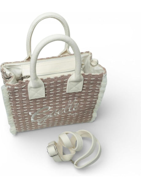 Borsa Gaelle REGULAR SHOPPER RICAMO FIRMA Donna - Beige