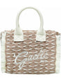 Borsa Gaelle MINI SHOPPER RICAMO FIRMA Donna - Beige