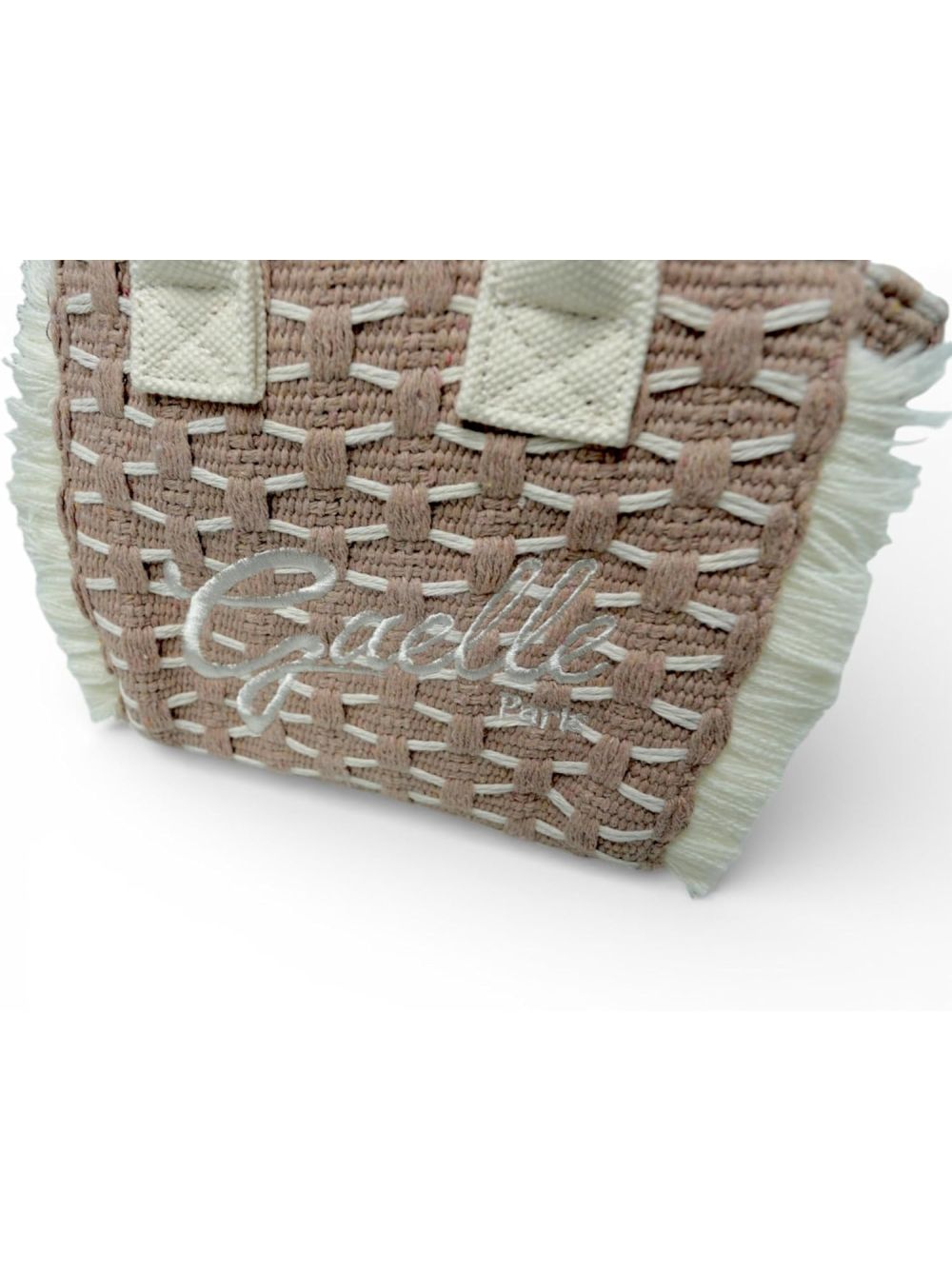 Borsa Gaelle MINI SHOPPER RICAMO FIRMA Donna - Beige