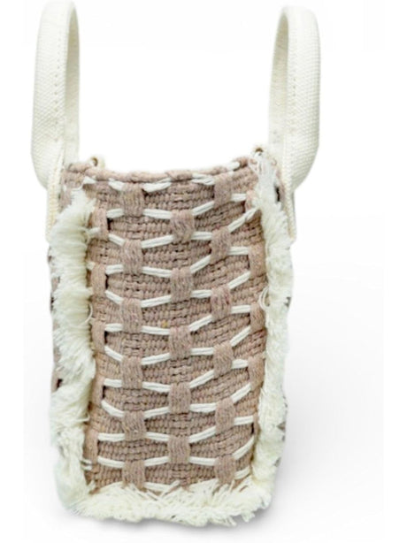 Borsa Gaelle MINI SHOPPER RICAMO FIRMA Donna - Beige