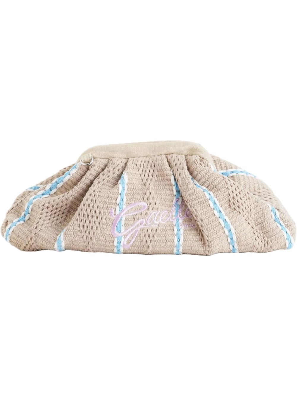 Borsa Gaelle MAXI POCHETTE RICAMO FIRMA ROSA Donna - Beige