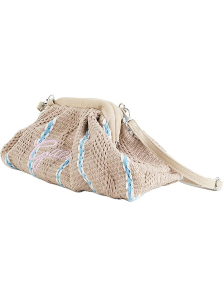 Borsa Gaelle MAXI POCHETTE RICAMO FIRMA ROSA Donna - Beige