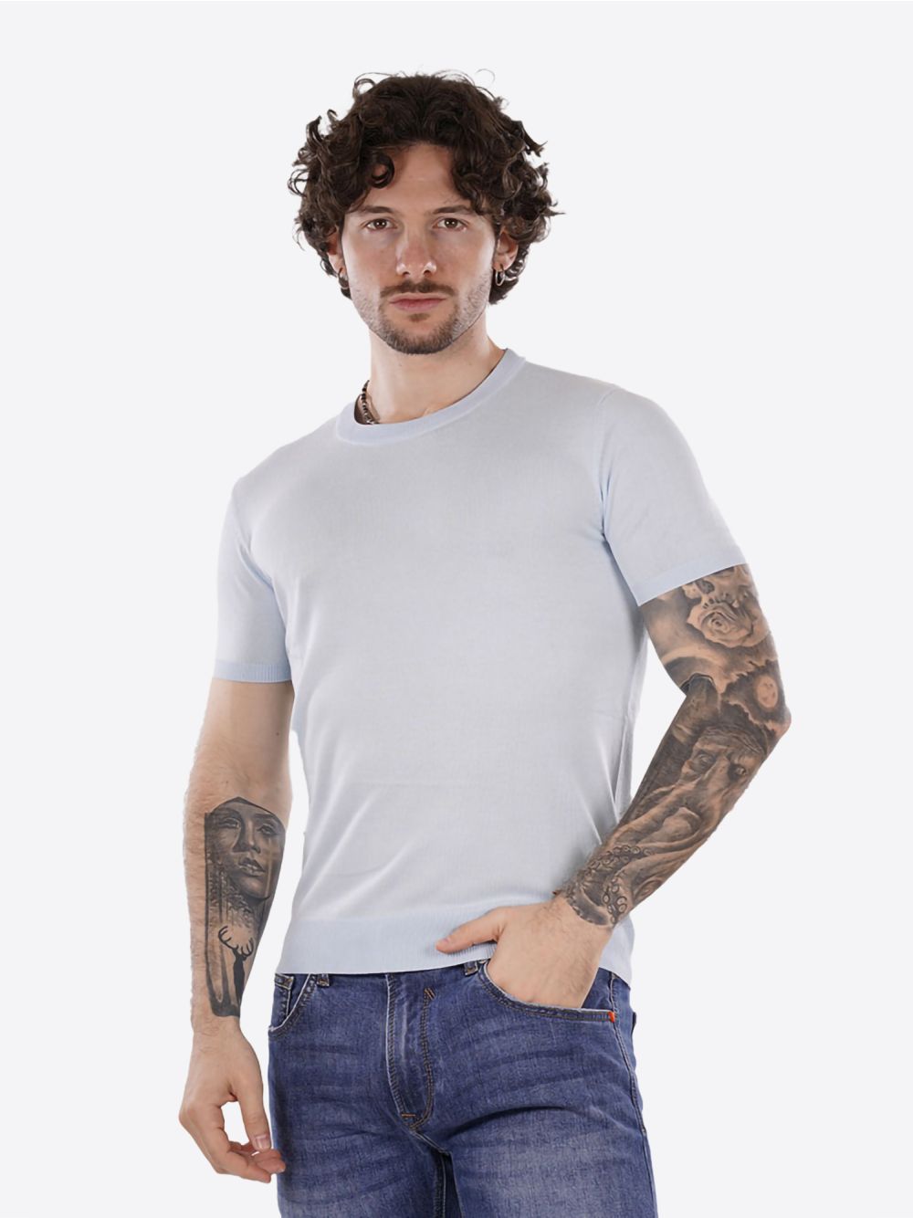 Pullover Gianni Lupo Uomo - Celeste