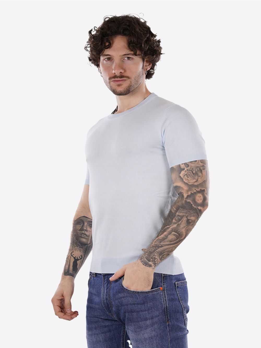 Pullover Gianni Lupo Uomo - Celeste