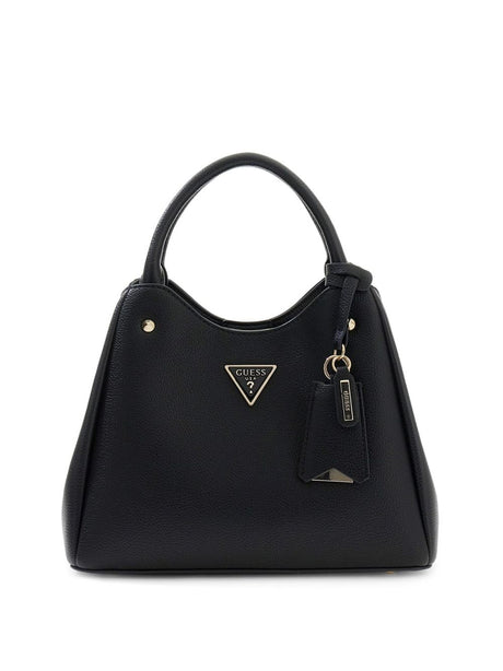 Borsa Guess a mano con logo Meridian Donna - Nero