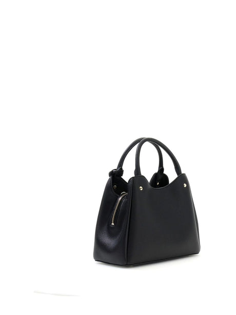 Borsa Guess a mano con logo Meridian Donna - Nero
