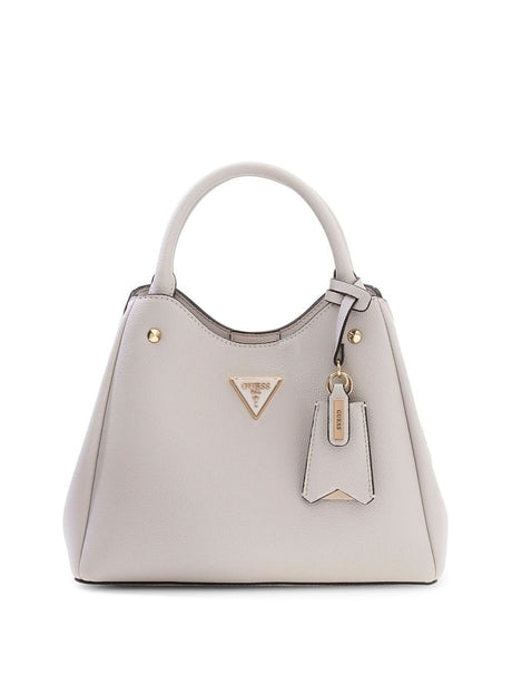 Borsa Guess a mano con logo Meridian Donna - Avorio