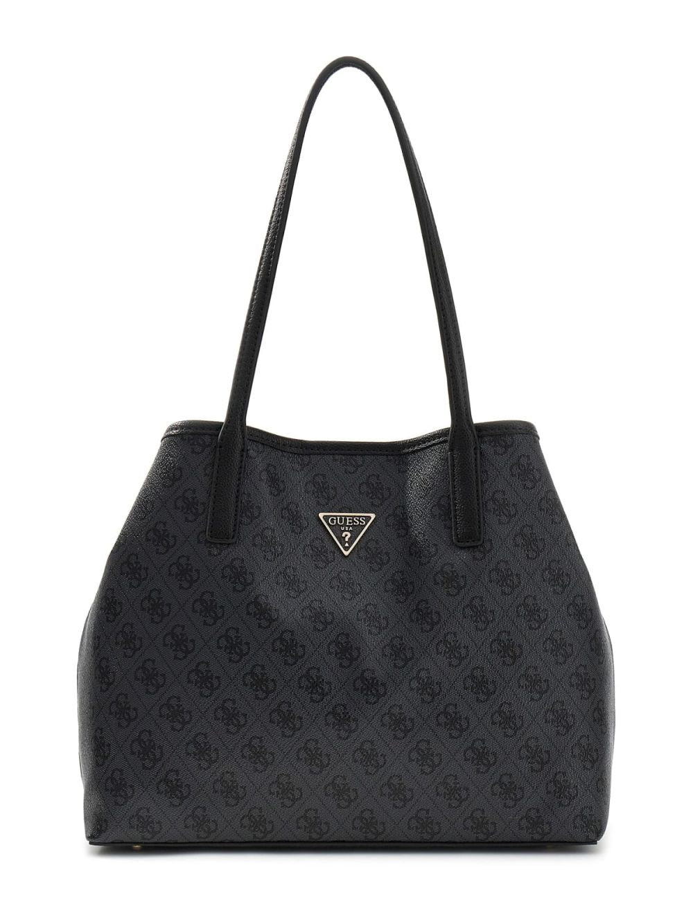 Borsa Guess ECO ERICA 2 COMP SAT - VICTTORIA 2 IN 1 TOTE Donna - Nero