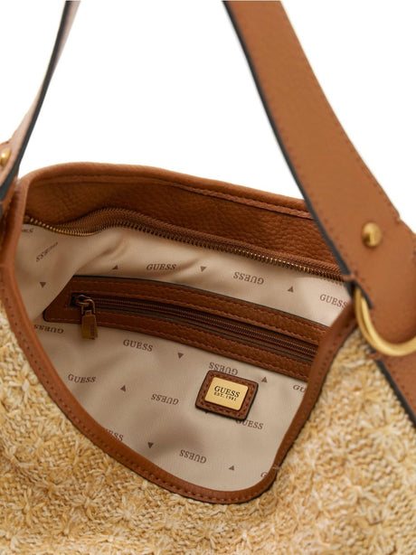 Borsa Guess ZALINA FLAP CLUTCH Donna - Marrone