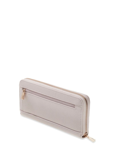 Portafoglio Guess Maxi Laurel triangolo logo Donna - Avorio