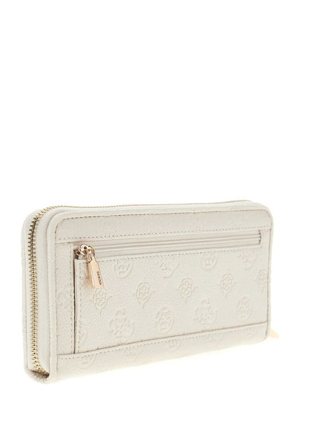 Portafoglio Guess ANISE SLG MEDIUM ZIP Donna - Avorio