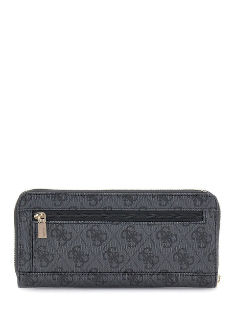 Portafoglio Guess Maxi Laurel 4G logo Donna - Nero