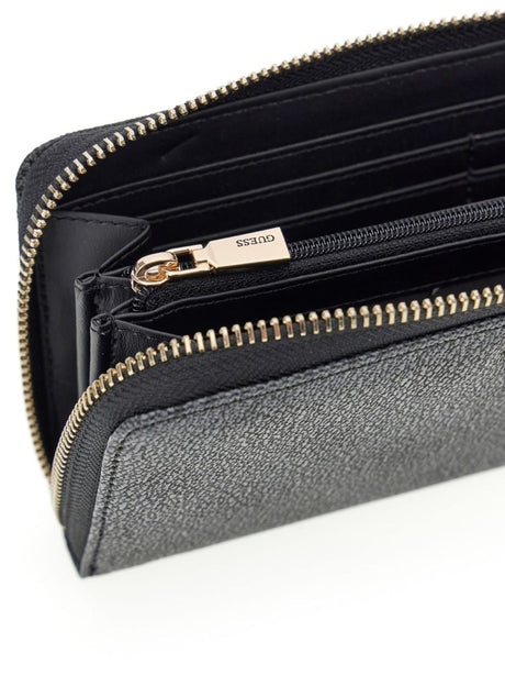 Portafoglio Guess Maxi Laurel 4G logo Donna - Nero