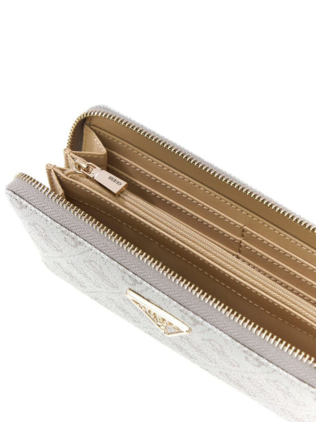 Portafoglio Guess Maxi Laurel 4G logo Donna - Grigio