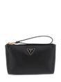 Borsa Pochette Guess Laurel saffiano Donna - Nero