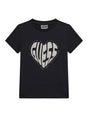T-shirt Guess MINIME logo con strass Bambina - Nero