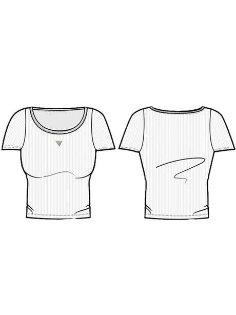 T-shirt Guess KNIT MINIME Bambina - Bianco