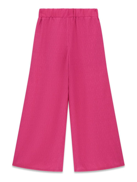 Pantalone Guess CREPONNE PALAZZO in creponne Bambina - Fuxia