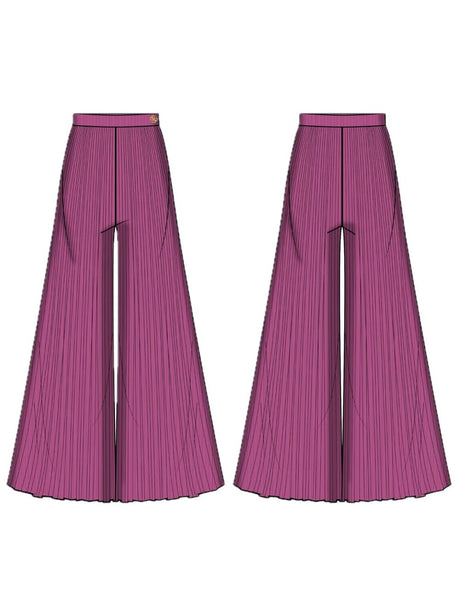 Pantalone Guess CREPONNE PALAZZO in creponne Bambina - Fuxia