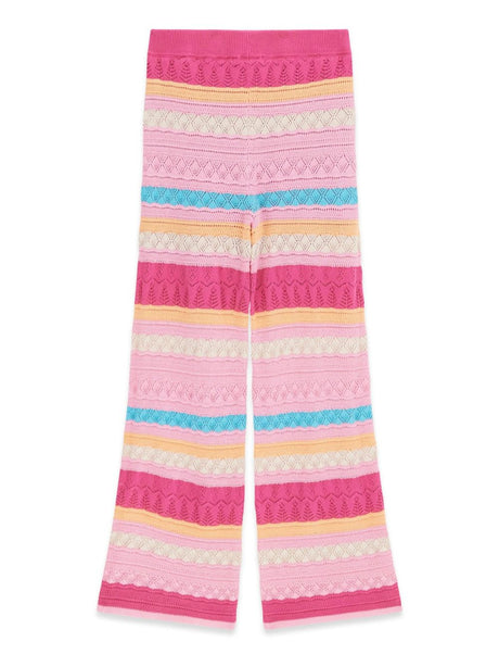 Pantalone Guess palazzo all'uncinetto Bambina - Multicolore