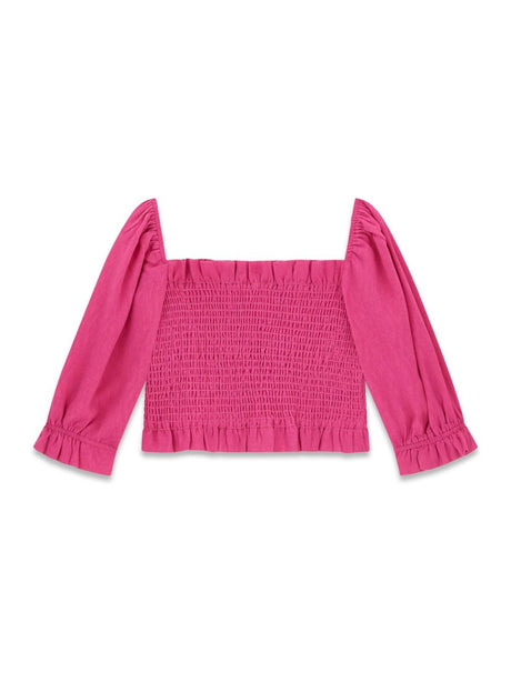 Camicia Guess CREPONNE SS TUBE TOP Bambina - Fuxia