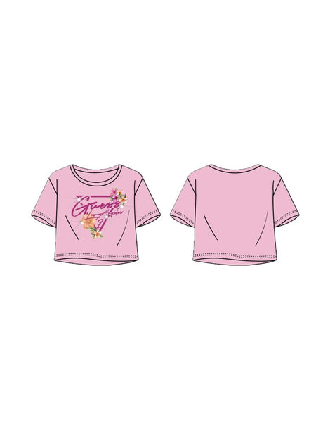 T-shirt Guess Bambina - Rosa