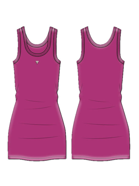Vestito Guess STRETCH JERSEY TANK midi in misto cotone Bambina - Fuxia